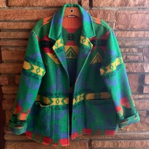 Vintage Wool Blazer/Jacket Southwestern Print